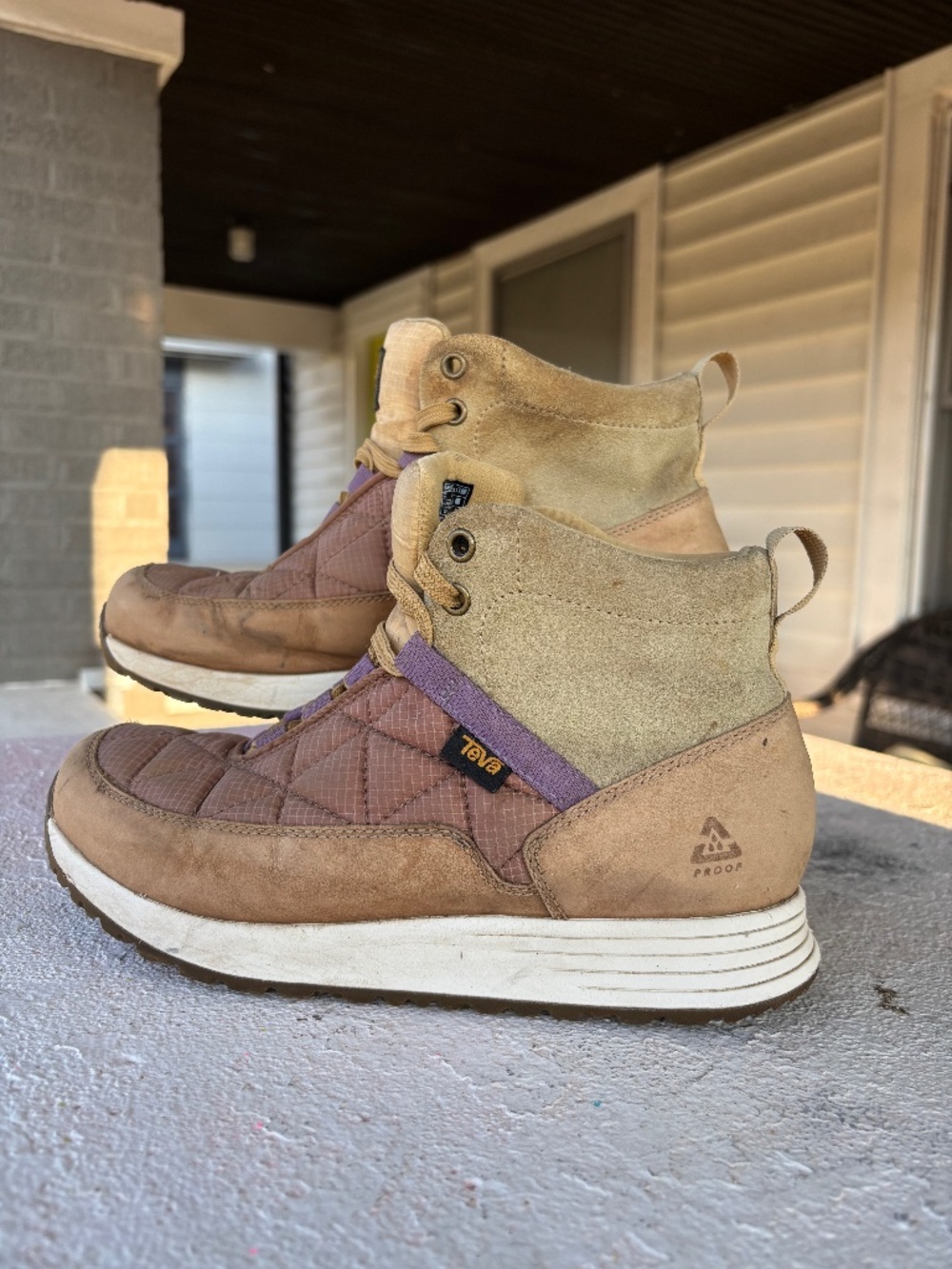 Teva ReEmber Commute Waterproof Booties | Sesame/Medallion | Women’s 8